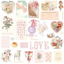 Prima Cardstock Ephemera 29/Pkg - Magic Love UTGENDE