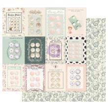 Prima My Sweet Cardstock 12X12 - Partisan Buttons UTGENDE