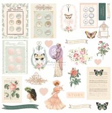 Prima Cardstock Ephemera 27/Pkg - My Sweet UTGENDE