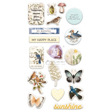 Prima Puffy Stickers 32/Pkg - Nature Lover UTGENDE