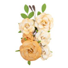 Prima Diamond Mulberry Paper Flowers 10/Pkg - Love Wins UTGÅENDE