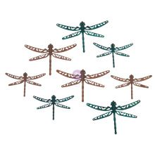 Prima Finnabair Metal Mechanicals 8/Pkg - Scrapyard Dragonflies