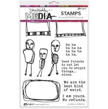 Dina Wakley MEdia Cling Stamps 6X9 - No Refunds