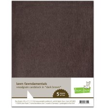 Lawn Fawn Cardstock - Woodgrain Dark Brown