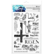 Simon Hurley create. Clear Stamps 6X9 - He is Risen!