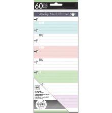 Me &amp; My Big Ideas CLASSIC Half Sheet Note Paper 60/Pkg - Weekly Meal Daydreamer