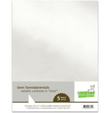 Lawn Fawn Cardstock - Metallic Silver