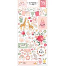 Echo Park Welcome Baby Girl Chipboard 6X13 - Accents