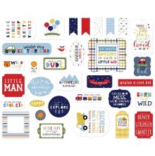 Echo Park Little Dreamer Boy Cardstock Die-Cuts 33/Pkg - Ephemera