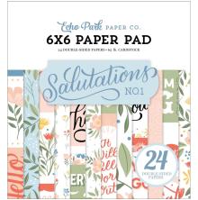 Echo Park Double-Sided Paper Pad 6X6 - Salutations No. 1