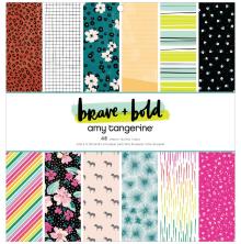 Amy Tan Single-Sided Paper Pad 12X12 - Brave &amp; Bold