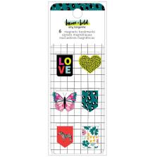 Amy Tan Magnetic Bookmarks 6/Pkg - Brave &amp; Bold