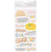 American Crafts Obed Marshall Buenos Dias Thickers Stickers 5.5X11 - Phrases