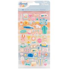 American Crafts Mini Puffy Stickers 53/Pkg - Obed Marshall Buenos Dias