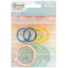 American Crafts Colored O-Rings 8/Pkg - Obed Marshall Buenos Dias