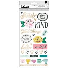 Maggie Holmes Garden Party Thickers Stickers 5.5X11 - Lovely Phrase &amp; Icons