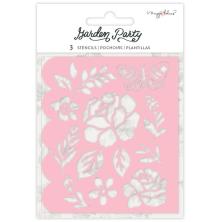 Maggie Holmes Garden Party Stencils 3/Pkg - Flower Builder