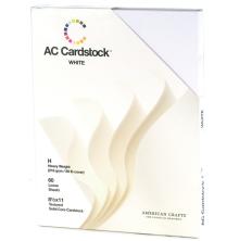 American Crafts Textured Cardstock Pack 8.5X11 60/Pkg - Solid White