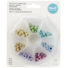 We R Memory Keepers Eyelets With Storage Case 140/Pkg - Pastel