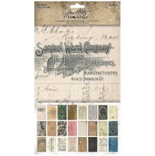 Tim Holtz Idea-Ology Backdrops Cardstock 6X10 24/Pkg - Volume #1