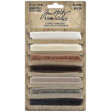 Tim Holtz Idea-Ology Velvet Trims 7/Pkg - Neutral