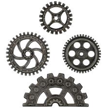 Tim Holtz Idea-Ology Metal Industrial Gears 4/Pkg