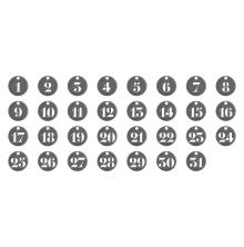 Tim Holtz Idea-Ology Metal Number Tokens 31/Pkg