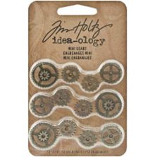 Tim Holtz Idea-Ology Mini Metal Gears 12/Pkg