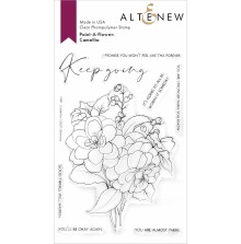Altenew Paint A Flower - Camellia Outline