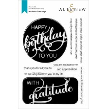 Altenew Clear Stamps 6X8 - Modern Greetings