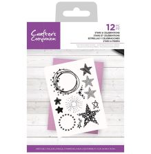 Crafters Companion Photopolymer Stamp Set - Stars &amp; Celebrations