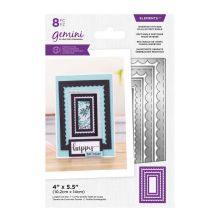 Gemini Elements Die - Inverted Stitched Scallop Rectangle