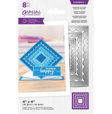Gemini Elements Die - Inverted Stitched Scallop Square