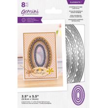 Gemini Elements Die - Inverted Stitched Lace Oval