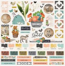 Simple Stories Sticker Sheet 12X12 - SV Farmhouse Garden UTGENDE