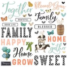 Simple Stories Foam Stickers 56/Pkg - SV Farmhouse Garden UTGENDE