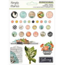 Simple Stories Decorative Metal Brads 32/Pkg - SV Farmhouse Garden UTGENDE