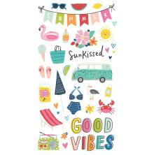 Simple Stories Chipboard Stickers 6X12 - Sunkissed