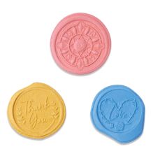 Sizzix 3D Impresslits Embossing Folder - Wax seals