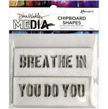 Dina Wakley MEdia Chipboard Shapes - Speak Out