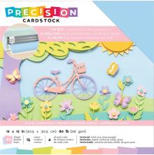 American Crafts Precision Cardstock Pack 12X12 60/Pkg - Pastel/Textured