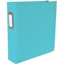 We R Memory Keepers Classic Leather D-Ring Album 8.5X11 - Aqua