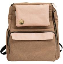 We R Memory Keepers Crafters Backpack - Taupe & Pink