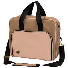 We R Memory Keepers Crafters Shoulder Bag - Taupe &amp; Pink