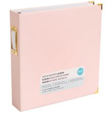 We R Memory Keepers Paper Wrapped D-Ring Album 8.5X11 - Pink