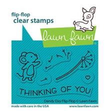 Lawn Fawn Clear Stamps 2X3 - Dandy Day Flip-Flop LF2562