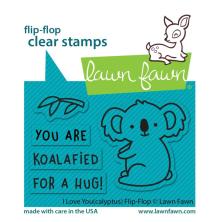 Lawn Fawn Clear Stamps 2X3 - I Love You (Calyptus) Flip-Flop LF2564