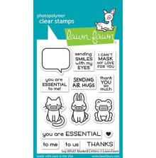 Lawn Fawn Clear Stamps 3X4 - Say What? Masked Critters LF2560