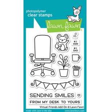 Lawn Fawn Clear Stamps 3X4 - Virtual Friends Add-On LF2558