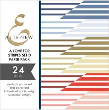 Altenew A Love for Stripes 6X6 Paper Pack - Set D